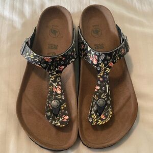 Birkenstock Gizeh BS Watercolor Flower